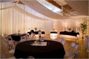 B Lights and White Drape Swags B Lights and White Drape Swags