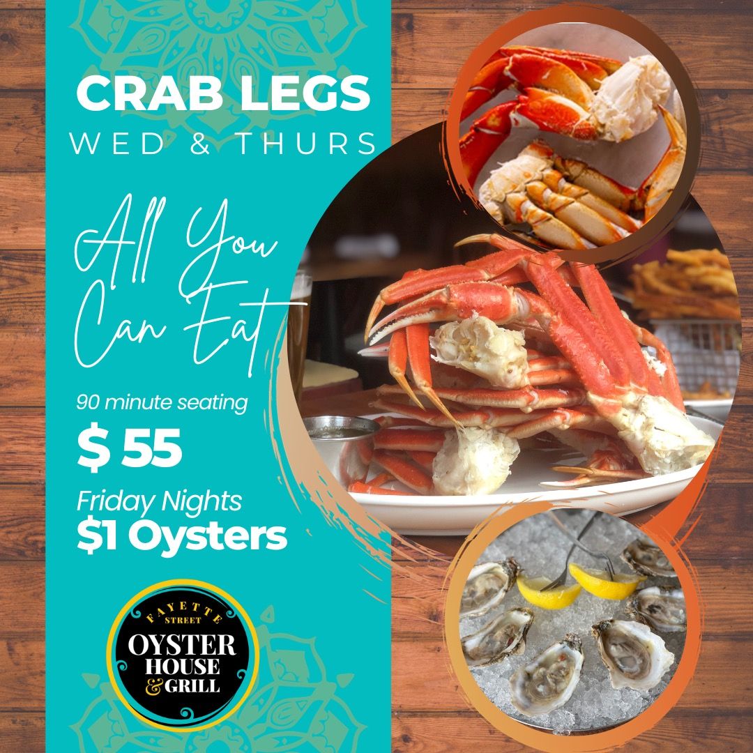 AllYouCan Eat Crab Legs and 1 Oysters at Fayette Street Oyster House